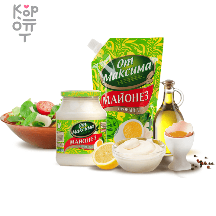 От Максима Провансаль - Майонез Бакалея От Максима Провансаль — продукт для выбора по вкусу и способу использования; в товаре выделяется: острый вкус. В КорОпт можно подобрать свежие приходы азиатских продуктов с хорошим остаточным сроком годности и собрать заявку по вкусам для ассортимента.