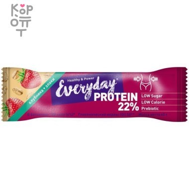 Батончик протеиновый клубника со злаками, Everyday, 40гр — Корейские товары для всей семьи(КорОпт)