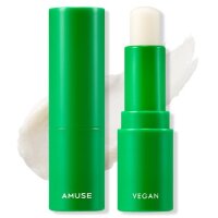 AMUSE Vegan Green Lip Balm - Увлажняющий бальзам для губ 3,5гр.