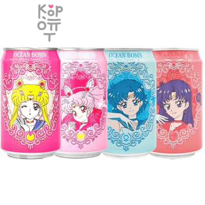 YHB Ocean Bomb &amp; Sailor Moon Sparkling Water - Лимонад "Сейлор Мун" 330мл.