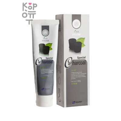 Зубная паста, c бамбуковым углем/Special XYLOS Charcoal, Hanil