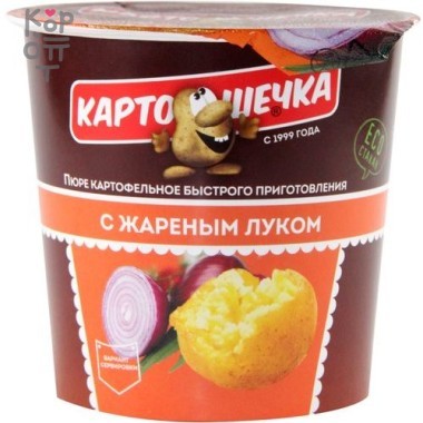 Пюре с жаренным луком, Картошечка, 41гр. &mdash; Корейские товары для всей семьи(КорОпт)