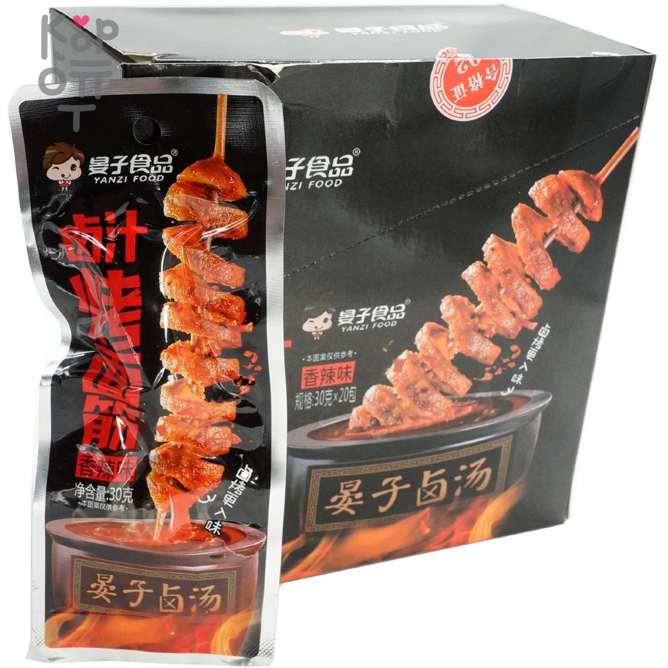 Снек Yanzi Food Запеченные Шашлычки на шпажке, острые, 30гр. по цене 50 ...