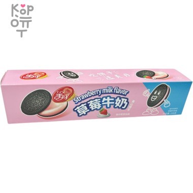 Meidan Bakery Cake - Печенье хрустящее с шоколадной начинкой со вкусом клубники, 108гр. &mdash; Корейские товары для всей семьи(КорОпт)