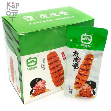 Снек Xiakebai Hu Pi Juan - Рулет из кожи Тигра, со вкусом Виноградного перца, 28гр. — Корейские товары для всей семьи(КорОпт)