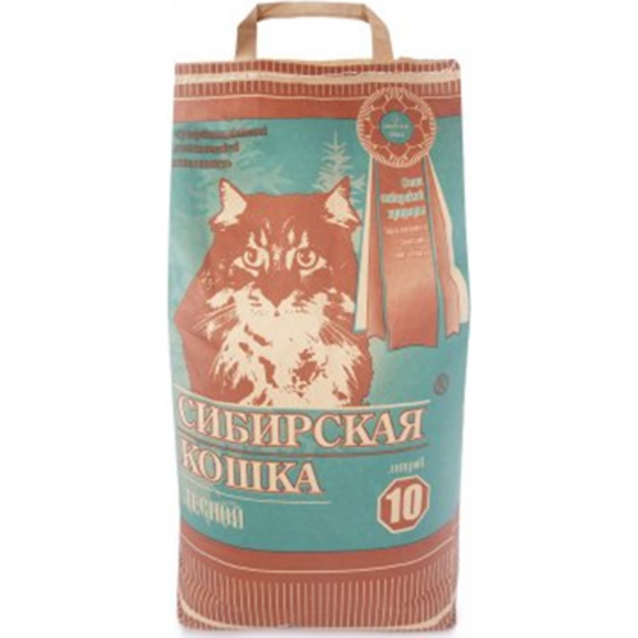 Сиб кошка Лесной — Древесный наполнитель, 10 л