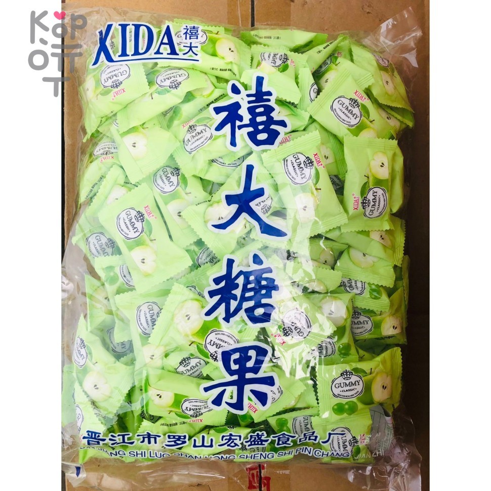 Конфеты со вкусом Зеленого Яблока, 2,5кг, купить с доставкой на дом фото 1 &mdash; Корейские товары для всей семьи(КорОпт)