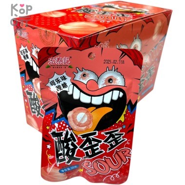 Кислая карамель Hong Tai Super Sour - кисляк до коликов со вкусом Клубники &mdash; Корейские товары для всей семьи(КорОпт)