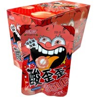 Кислая карамель Hong Tai Super Sour - кисляк до коликов со вкусом Клубники