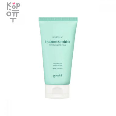 GOODAL Houttuynia Cordata Hyaluron Soothing Pore Cleansing Foam - Успокаивающая пенка для очищения пор  150мл. — Корейские товары для всей семьи(КорОпт)