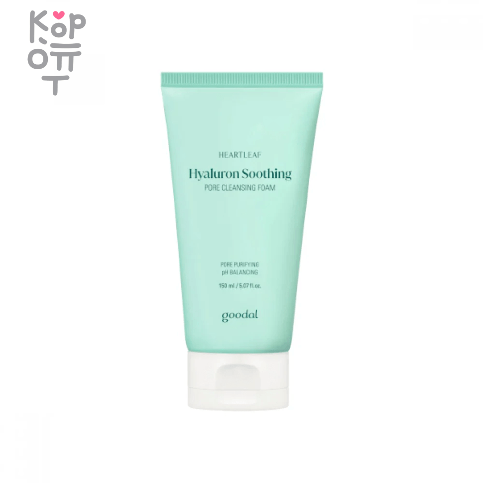 GOODAL Houttuynia Cordata Hyaluron Soothing Pore Cleansing Foam - Успокаивающая пенка для очищения пор  150мл., купить с доставкой на дом фото 1 — Корейские товары для всей семьи(КорОпт)