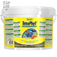 TetraPhyll корм для всех видов рыб растительные хлопья 10 л (ведро)