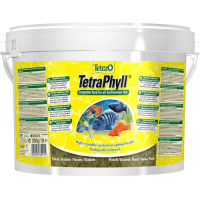 TetraPhyll корм для всех видов рыб растительные хлопья 10л. (ведро)