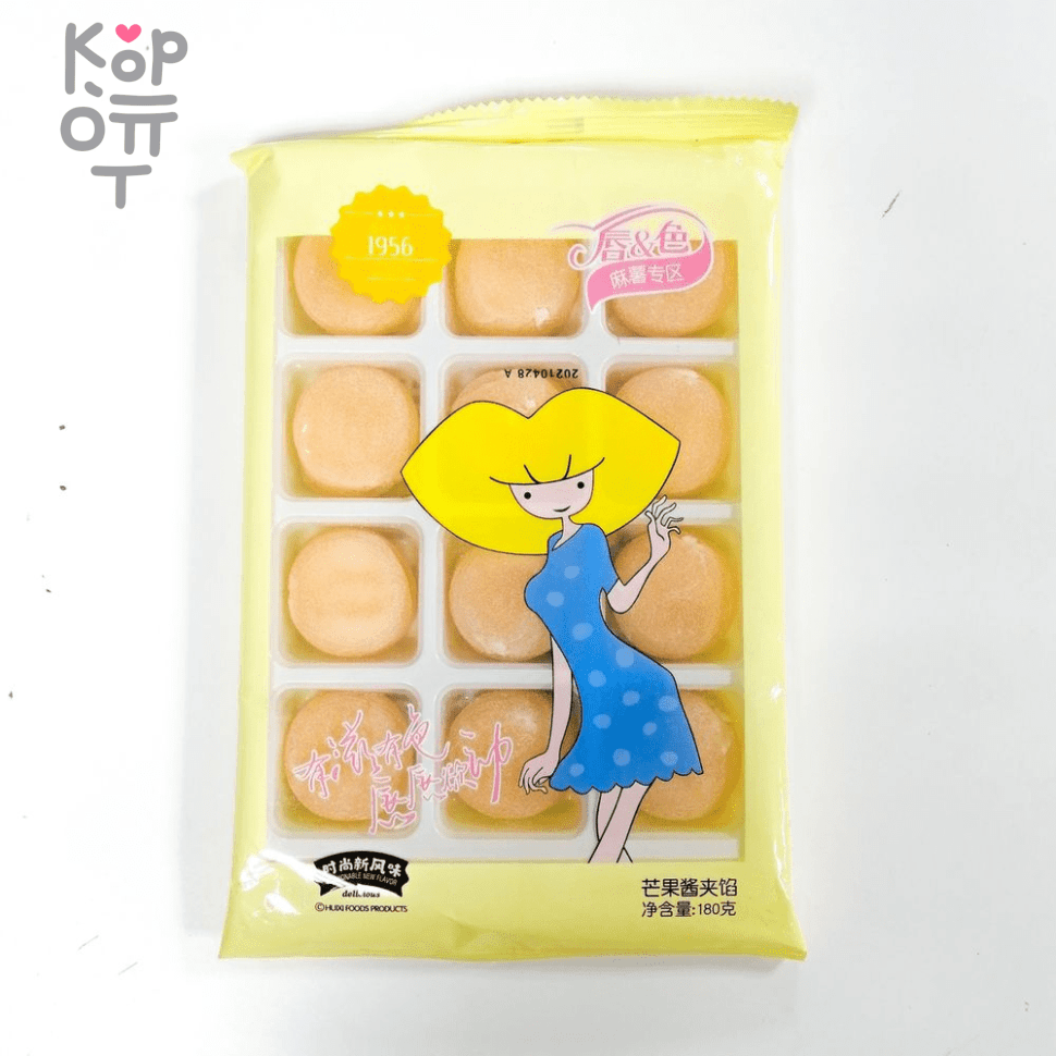 Моти Huxi foods Mochi Mango с манго, 180гр., купить с доставкой на дом фото 1 — Корейские товары для всей семьи(КорОпт)