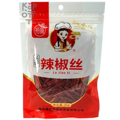 Красный перец Lao Jiao Si продольной нарезки, 30гр.