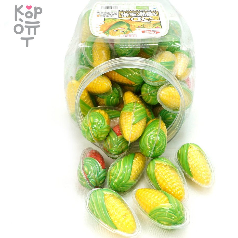 Мармелад 3D Xixi в форме Кукурузы и со вкусом эскимо, 11гр., купить с доставкой на дом фото 1 &mdash; Корейские товары для всей семьи(КорОпт)