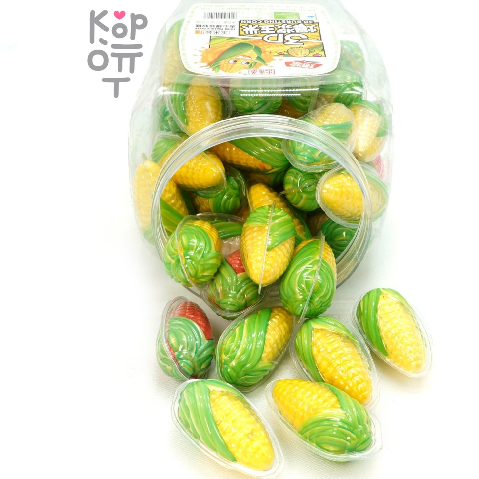 Мармелад 3D Xixi в форме Кукурузы и со вкусом эскимо, 11гр.