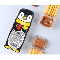 Печенье Cengreat Gemi Dipping Sauce Cookie Bars Kids Finger Biscuits - Бисквитное печенье Пингвины с нежным соусом, 28гр.