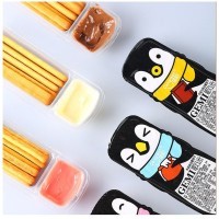 Печенье Cengreat Gemi Dipping Sauce Cookie Bars Kids Finger Biscuits - Бисквитное печенье Пингвины с нежным соусом, 28гр.