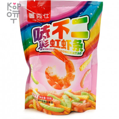 Чипсы Shukeshi цветные со вкусом Креветки, 30гр.