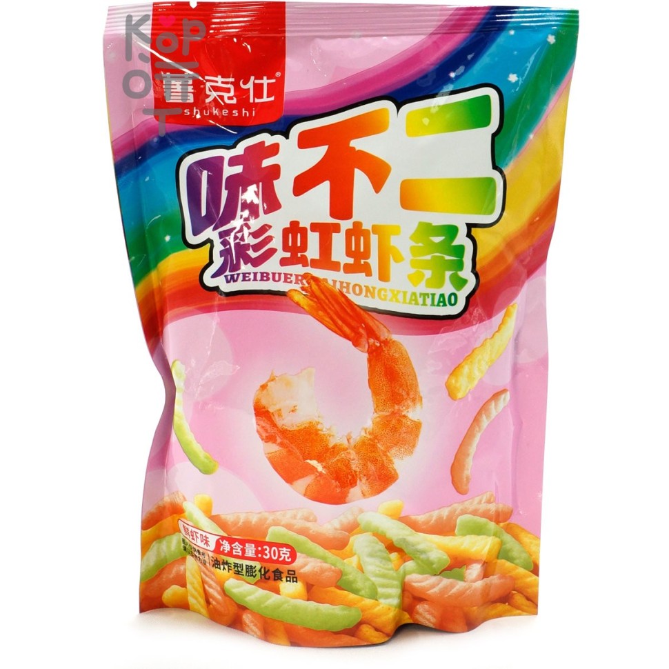 Чипсы Shukeshi цветные со вкусом Креветки, 30гр.