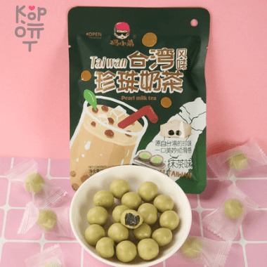 Конфеты шоколадные Taiwan Pearl milk tea со вкусом матчи — Корейские товары для всей семьи(КорОпт)