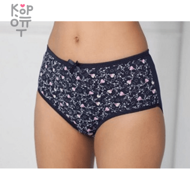 Хлопковые женские трусы &quot;Леди Карахан&quot; с широким боком, высокой посадки. Турция — Корейские товары для всей семьи(КорОпт)
