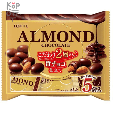 Lotte Premium Almond Chocolate - Миндаль в молочном шоколаде 97гр. — Корейские товары для всей семьи(КорОпт)