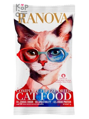 Полнорационный сухой (сублимированный) корм Ranova для кошек с курицей
