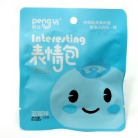 Кислая леденцовая карамель сэндвич PengYi Интересные смайлики со вкусом Черники