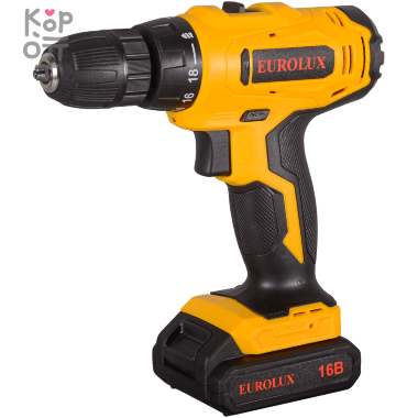 Дрель-шуруповерт аккумуляторная ДА-16/2Li Eurolux. — Корейские товары для всей семьи(КорОпт)