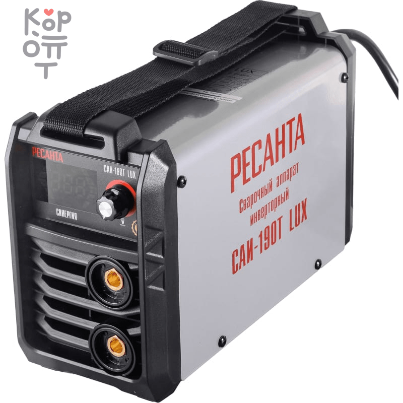 Сварочный аппарат инверторный Ресанта САИ-190T LUX, купить с доставкой на дом фото 1 — Корейские товары для всей семьи(КорОпт)