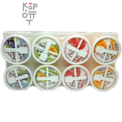Желе фруктовое Pudding, Пудинг со вкусами манго, голубики, клубники и дыни, 120гр.