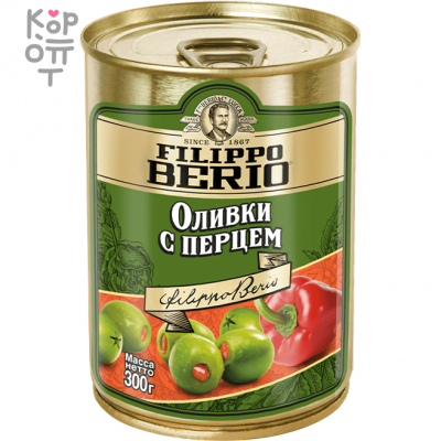 Filippo Berio - Оливки с перцем 300 г
