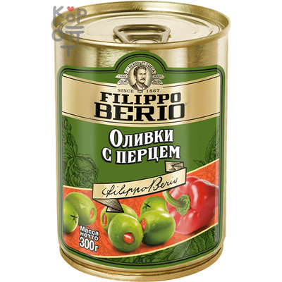 Filippo Berio - Оливки с перцем 300 г