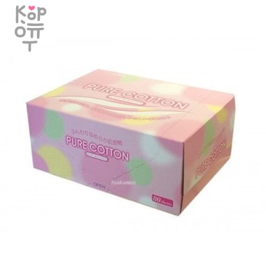 Kyowa Ватные подушечки 5*6 см., коробка 80шт. &mdash; Корейские товары для всей семьи(КорОпт)