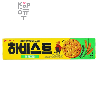 Lotte Harvest Cracker Original - Печенье крекер Лотте Оригинал 100гр.