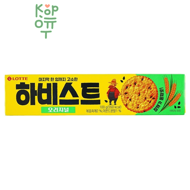 Lotte Harvest Cracker Original - Печенье крекер Лотте Оригинал 100гр.