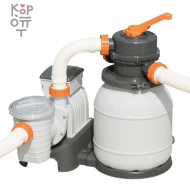 Фильтр-насос Bestway FlowClear для бассейнов, песочный, 220-240V, 5678л/ч, модель 58497 — Корейские товары для всей семьи(КорОпт)