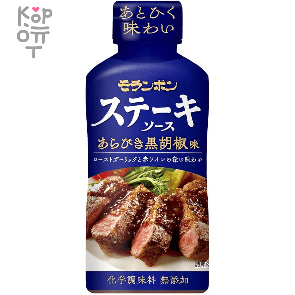 Steak Moranbong Sauce roasted garlic and red wine - Соус-маринад для жарки мяса со вкусом черного перца, 225гр., купить с доставкой на дом фото 1 — Корейские товары для всей семьи(КорОпт)