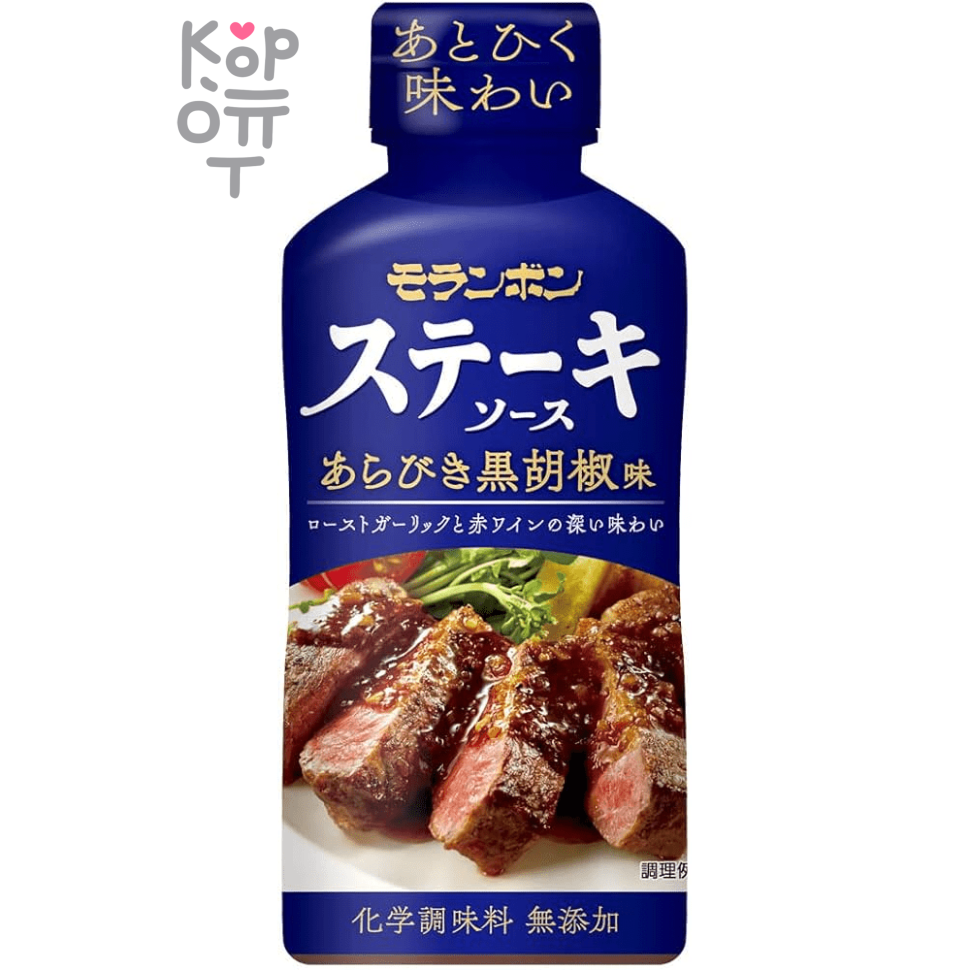 Steak Moranbong Sauce roasted garlic and red wine - Соус-маринад для жарки мяса со вкусом черного перца, 225гр.