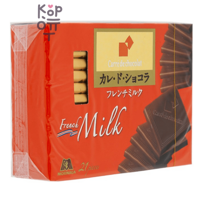 Morinaga Carre de Chocolat - Шоколад Французское молоко 18шт./87гр