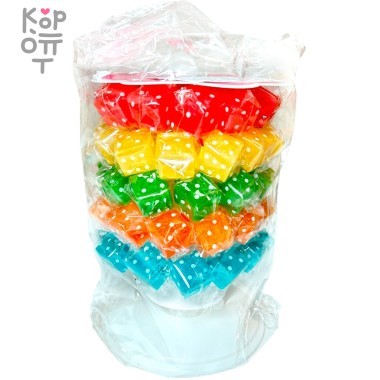 Леденец на палочке MangGuo Fruit&#039;s three - Фруктовое дерево, Радужный кубик — Корейские товары для всей семьи(КорОпт)