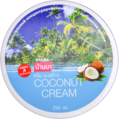 Banna Coconut Cream - Крем для тела Кокос, 250 мл