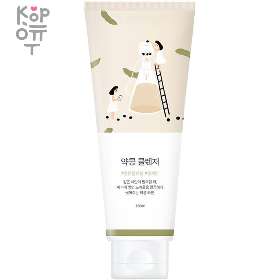 Round Lab Soybean Cleanser - Пенка для умывания на основе соевых бобов 150мл.  