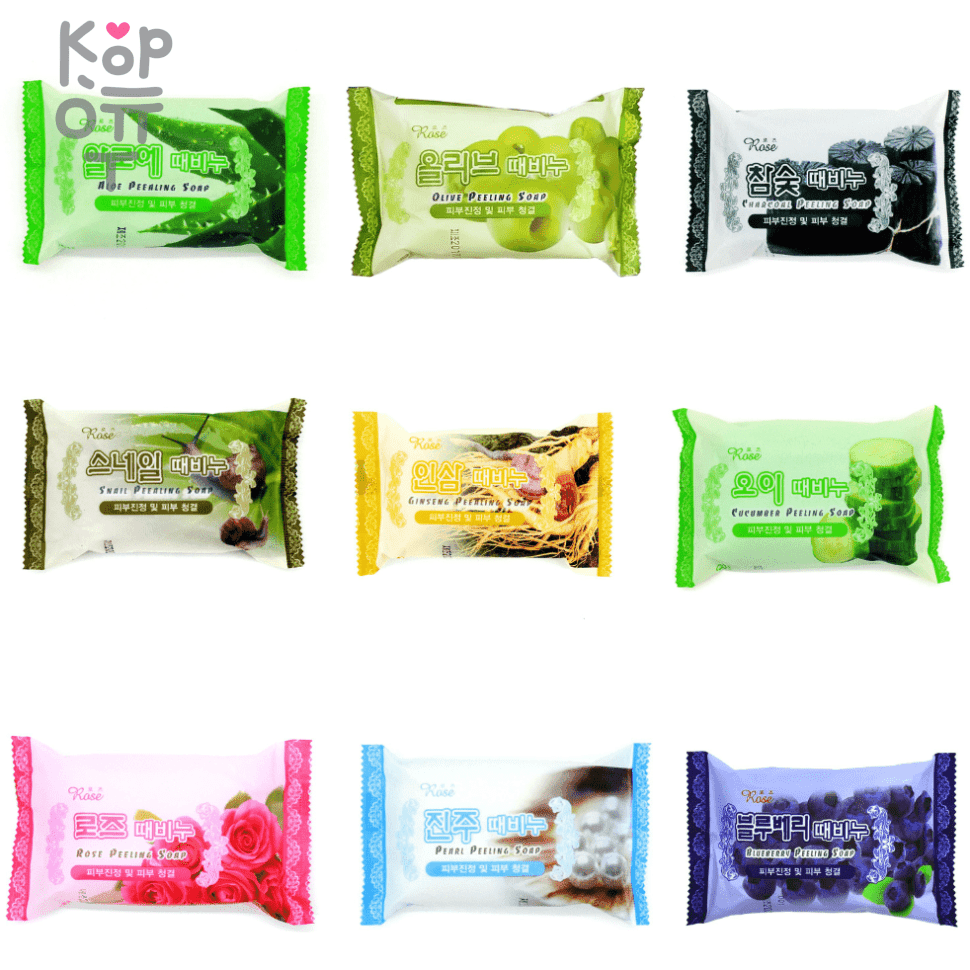 Rose Peeling Soap - Мыло-пилинг 150гр., купить с доставкой на дом фото 1 — Корейские товары для всей семьи(КорОпт)