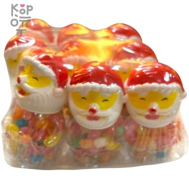 Карамель Niham Candy Christmas Time с игрушкой, наполненной драже со вкусом спелых фруктов, дед мороз! — Корейские товары для всей семьи(КорОпт)