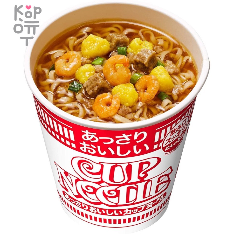 Лапша сублимированная Креветки с соевым соусом NISSIN Cup Noodle Lightly delicious, стакан, 57гр.