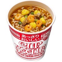 NISSIN Cup Noodle Lightly Delicious Лапша сублимированная, креветки с соевым соусом, стакан, 57 г