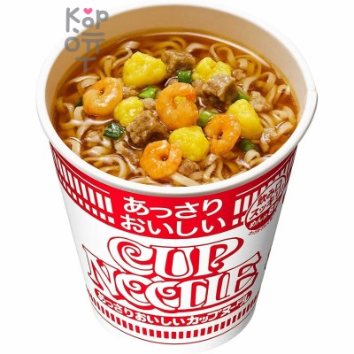 NISSIN Cup Noodle Lightly Delicious Лапша сублимированная, креветки с соевым соусом, стакан, 57 г